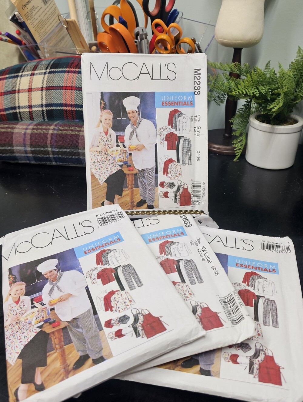 4 McCall's Sewing Patterns OOP Culinary